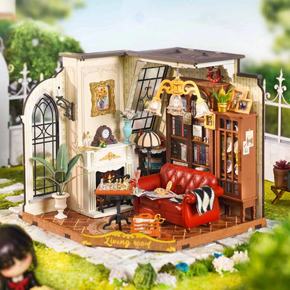 Rolife Catherine’s Living Room DIY Miniature House DG175 3D Puzzle Alternate 1