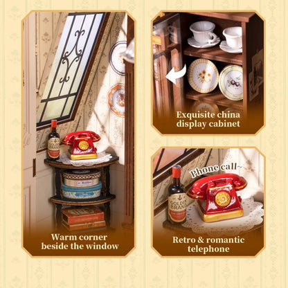 Rolife Catherine’s Living Room DIY Miniature House DG175 3D Puzzle Alternate 10