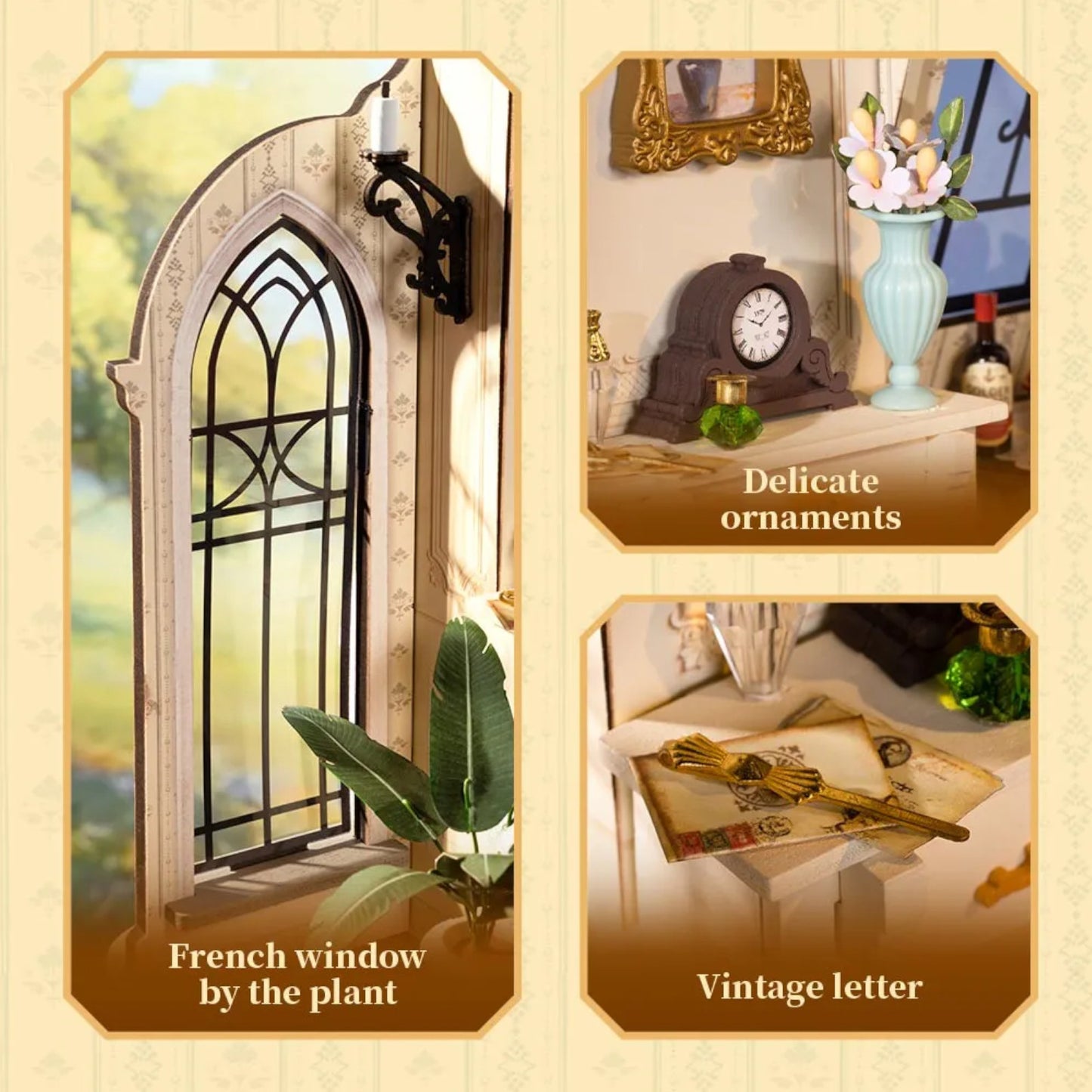 Rolife Catherine’s Living Room DIY Miniature House DG175 3D Puzzle Alternate 11