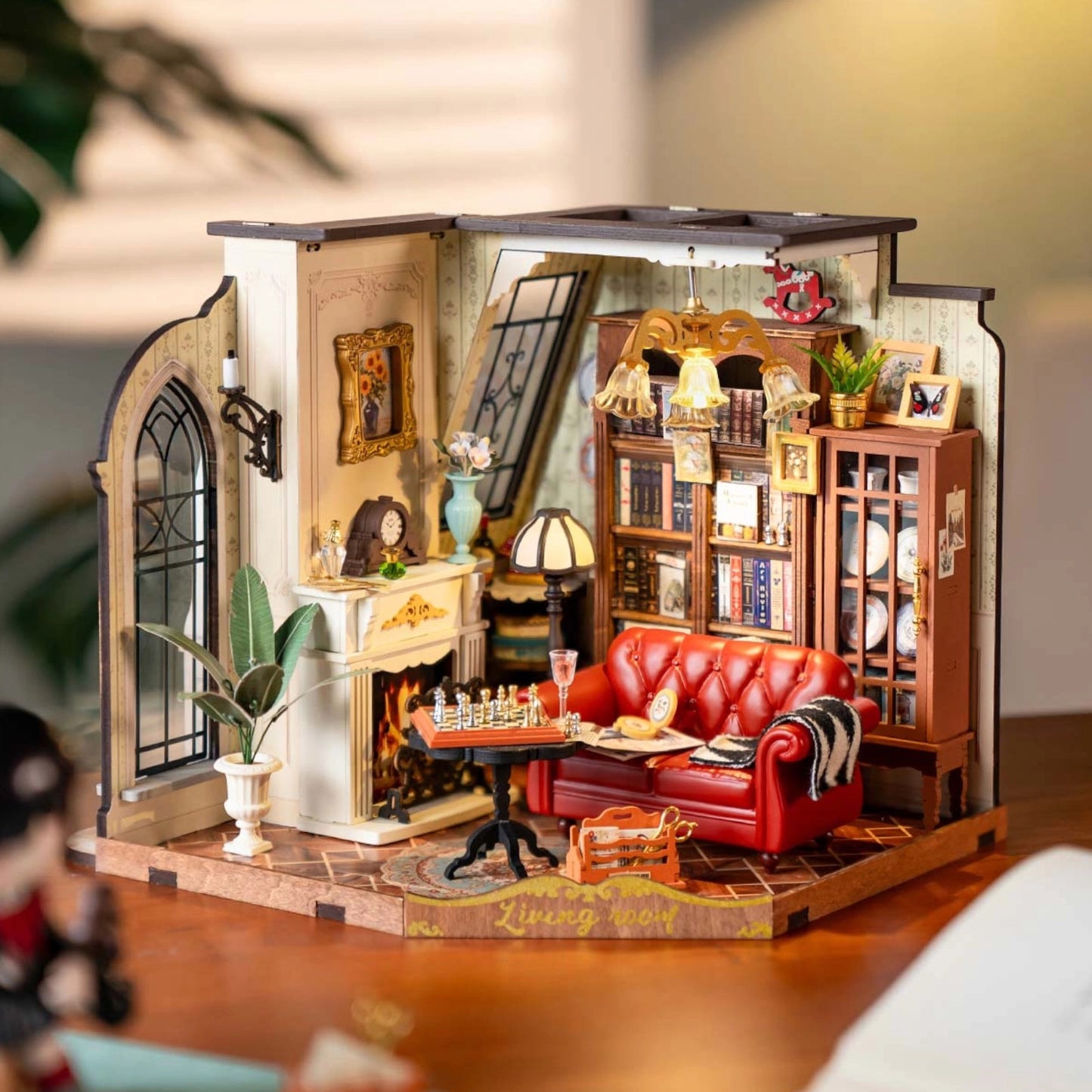Rolife Catherine’s Living Room DIY Miniature House DG175 3D Puzzle Alternate 2