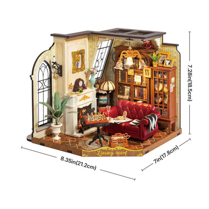 Rolife Catherine’s Living Room DIY Miniature House DG175 3D Puzzle Alternate 5