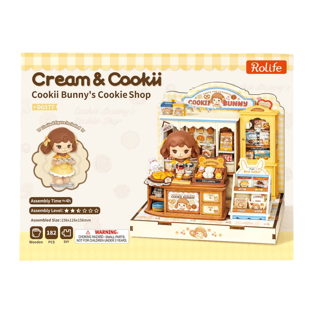 Rolife Cookii Bunny's Cookie Shop DIY Miniature House DG177 3D Puzzle Alternate 5