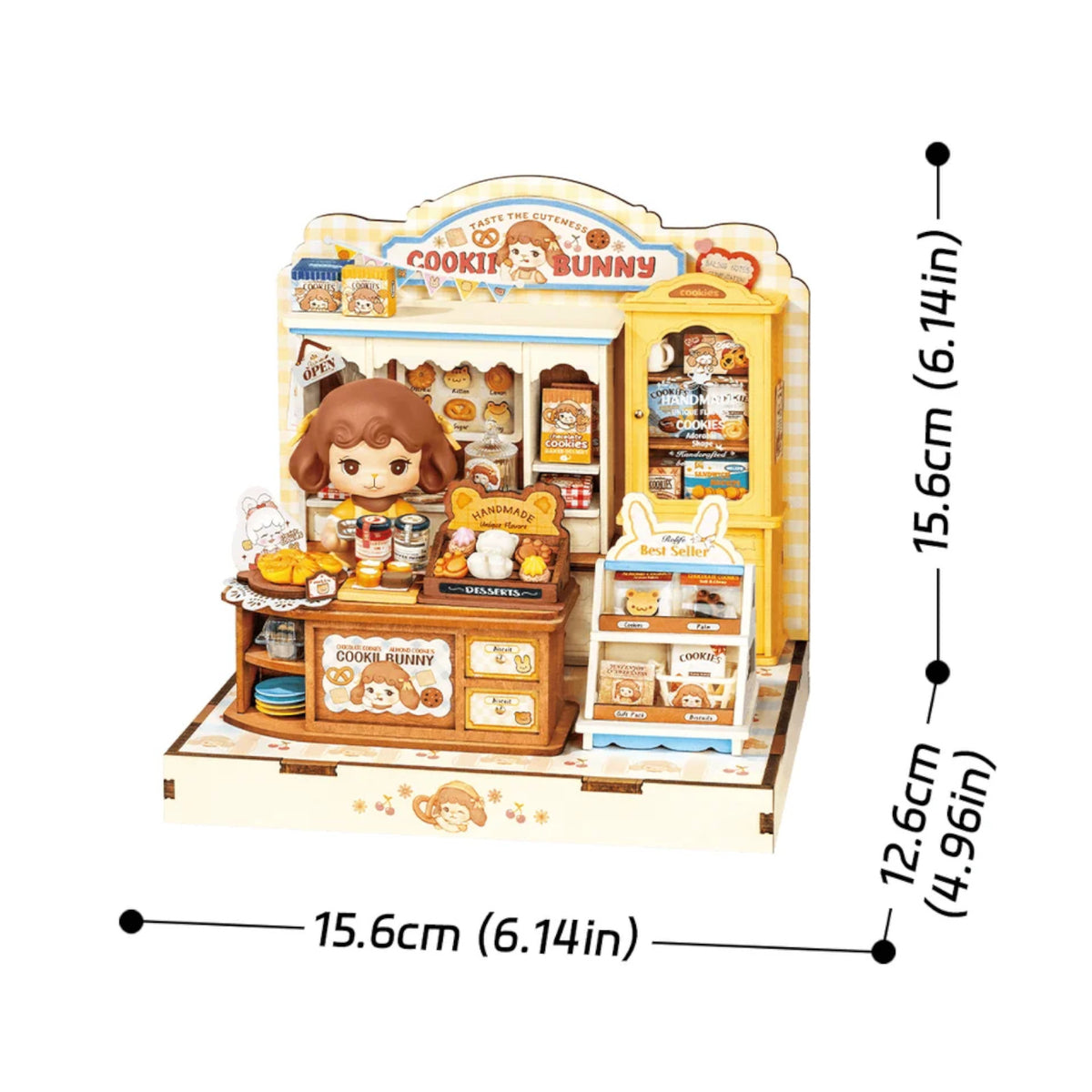 Rolife Cookii Bunny's Cookie Shop DIY Miniature House DG177 3D Puzzle Alternate 6