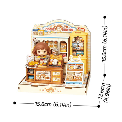 Rolife Cookii Bunny's Cookie Shop DIY Miniature House DG177 3D Puzzle Alternate 6