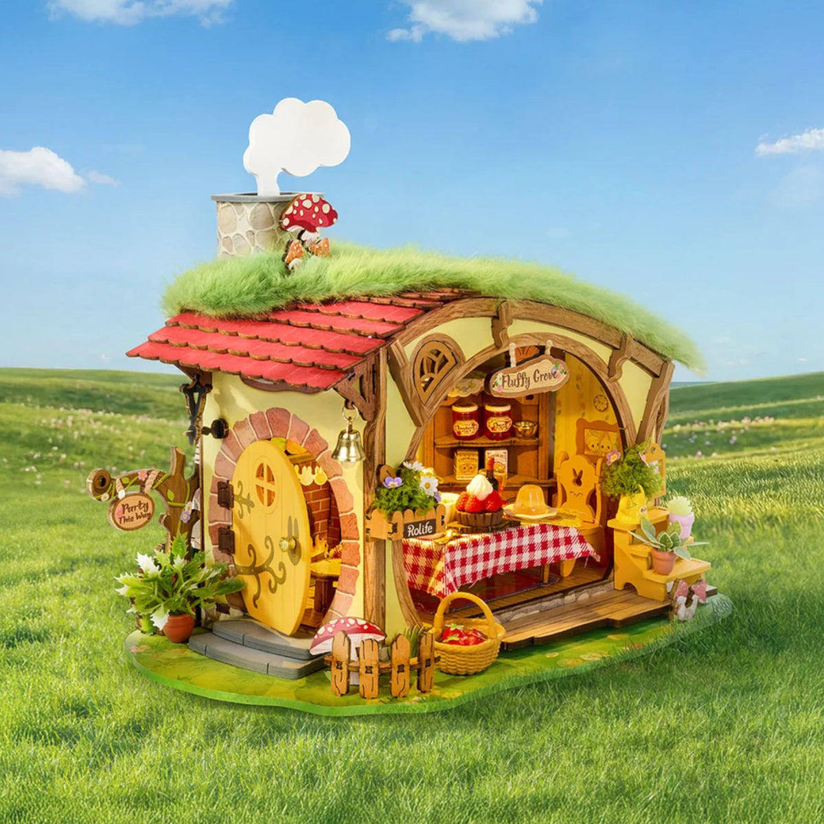 Rolife Fluffy Grove DIY Miniature House DG184 3D Puzzle Alternate 2