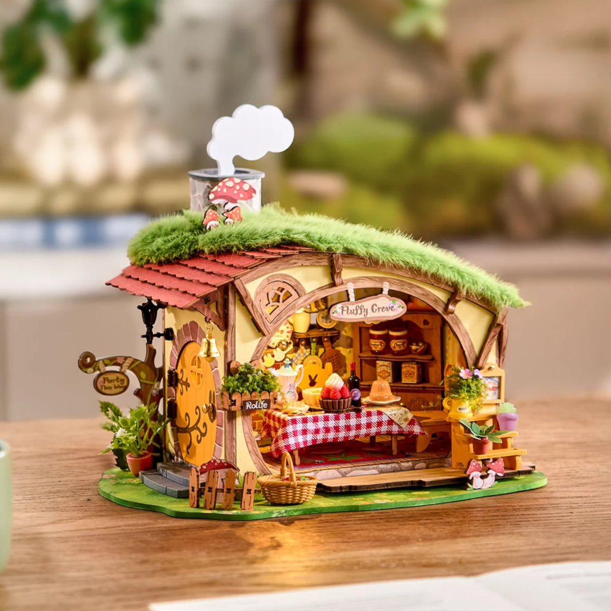 Rolife Fluffy Grove DIY Miniature House DG184 3D Puzzle Alternate 3