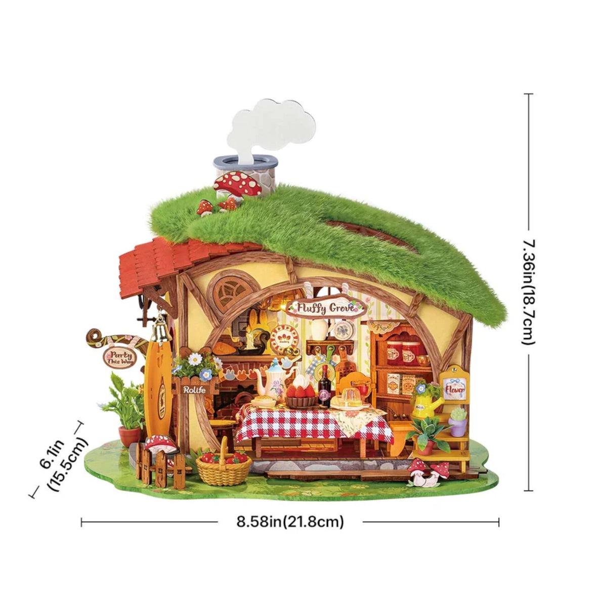 Rolife Fluffy Grove DIY Miniature House DG184 3D Puzzle Alternate 5