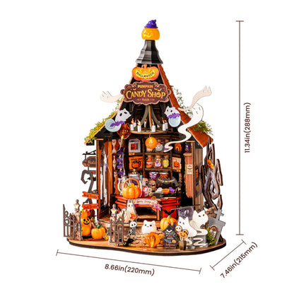 Rolife Haunted Candy House DIY Miniature House DG186 3D Puzzle Alternate 4