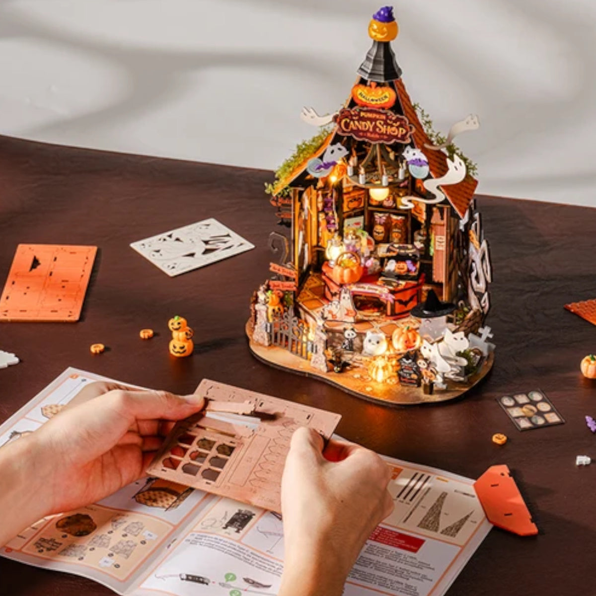Rolife Haunted Candy House DIY Miniature House DG186 3D Puzzle Alternate 6