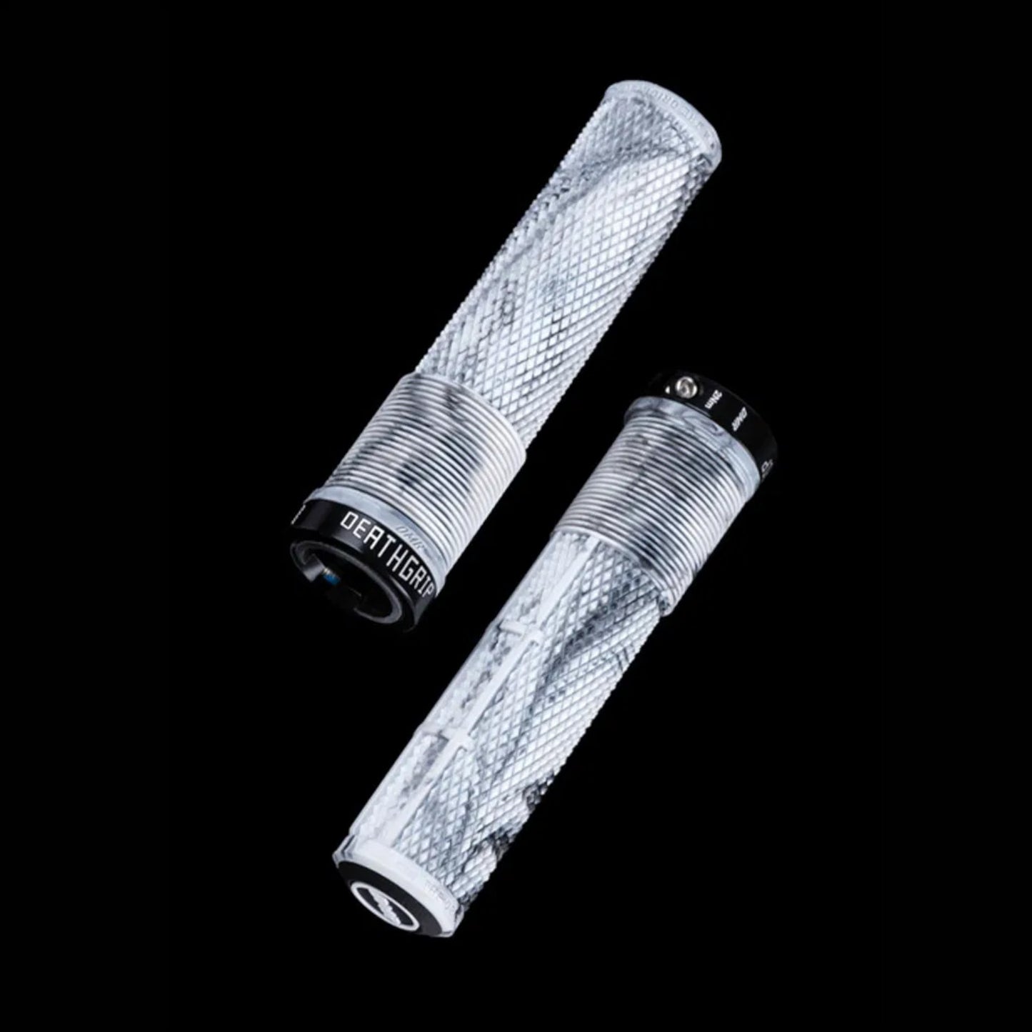 DMR DeathGrip 2 Snow Camo Thick Flangeless Bike Handlebar Grips Alternate 2