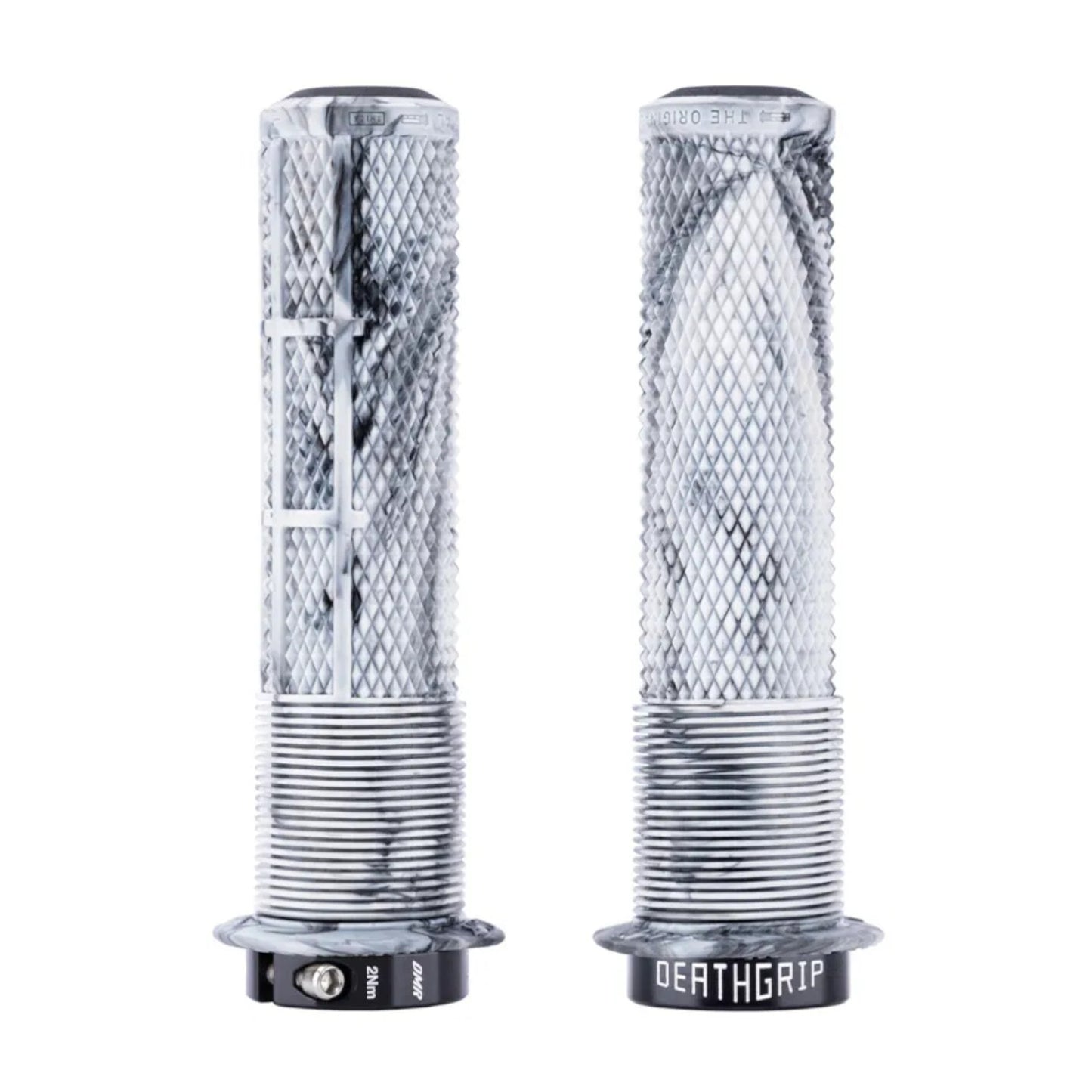 DMR DeathGrip 2 Snow Camo Thick Flanged Bike Handlebar Grips Alternate 1