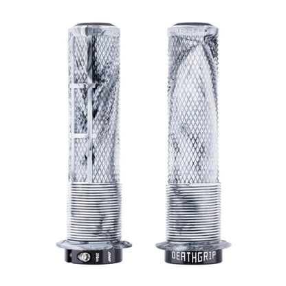 DMR DeathGrip 2 Snow Camo Thick Flanged Bike Handlebar Grips Alternate 1