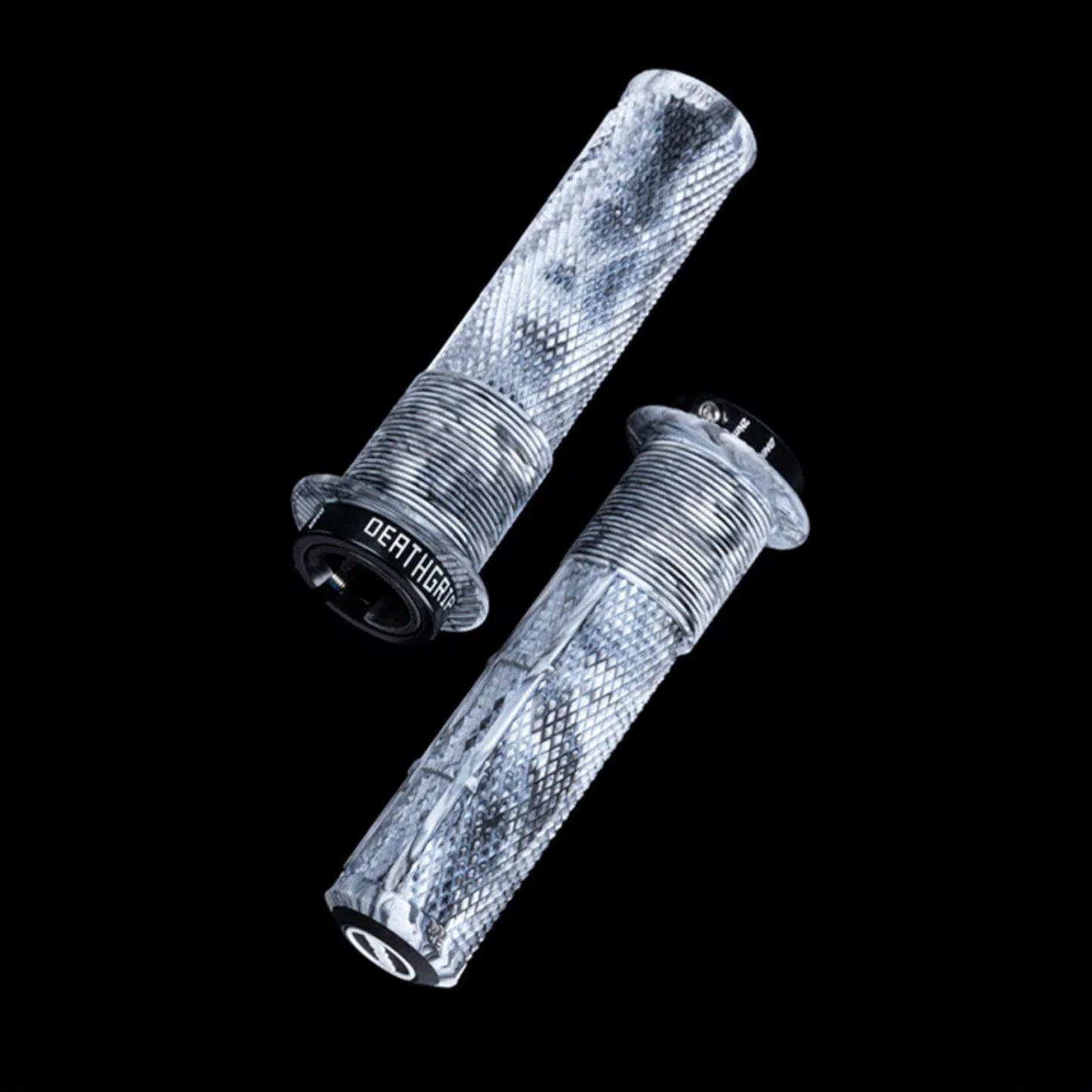 DMR DeathGrip 2 Snow Camo Thick Flanged Bike Handlebar Grips Alternate 2