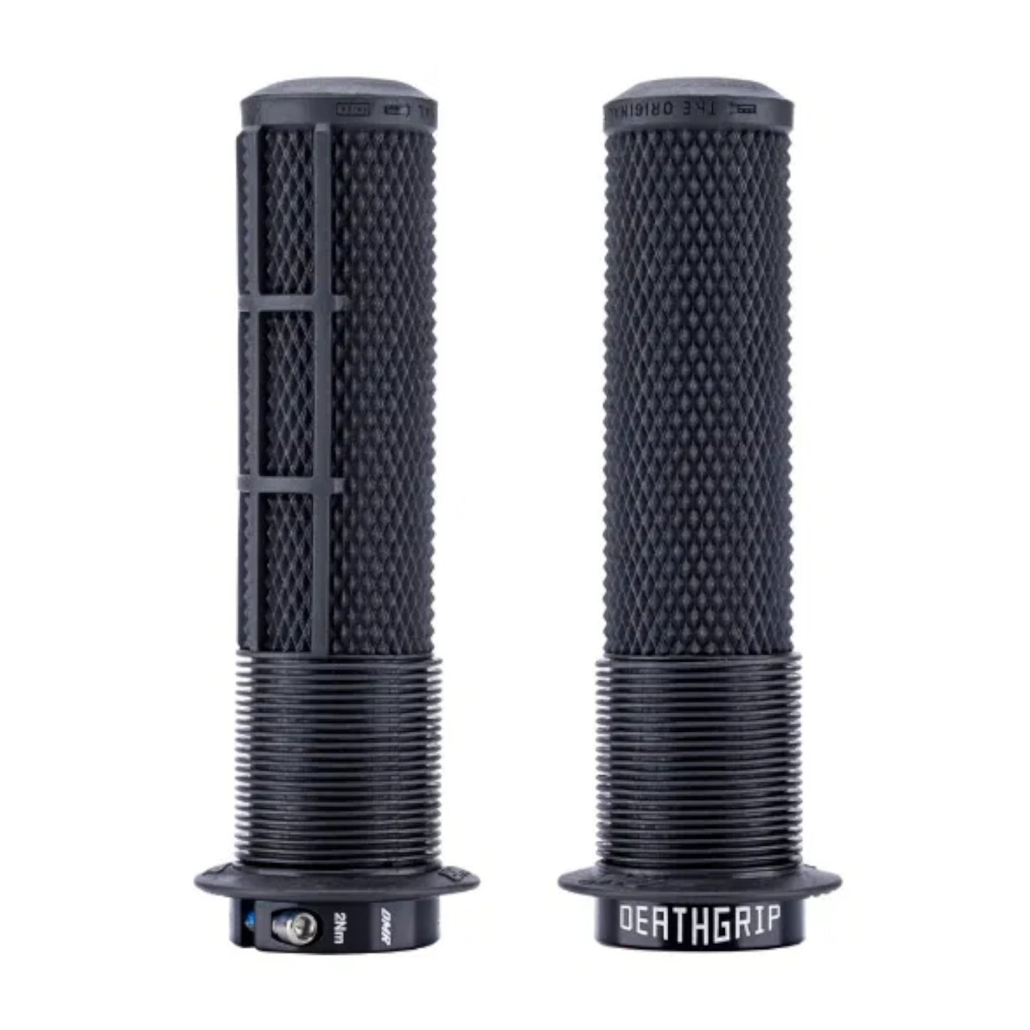 DMR DeathGrip 2 Black Thin Flanged Bike Handlebar Grips Alternate 1