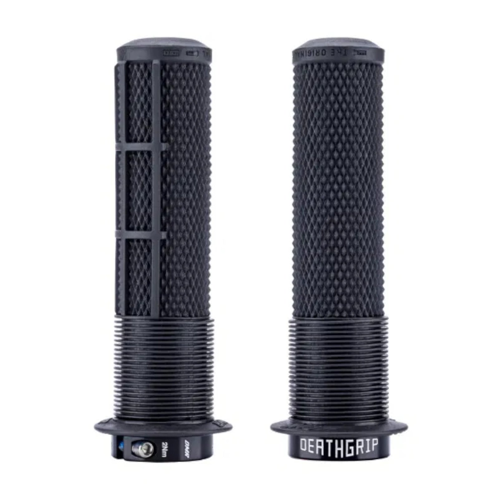 DMR DeathGrip 2 Black Thin Flanged Bike Handlebar Grips Alternate 1