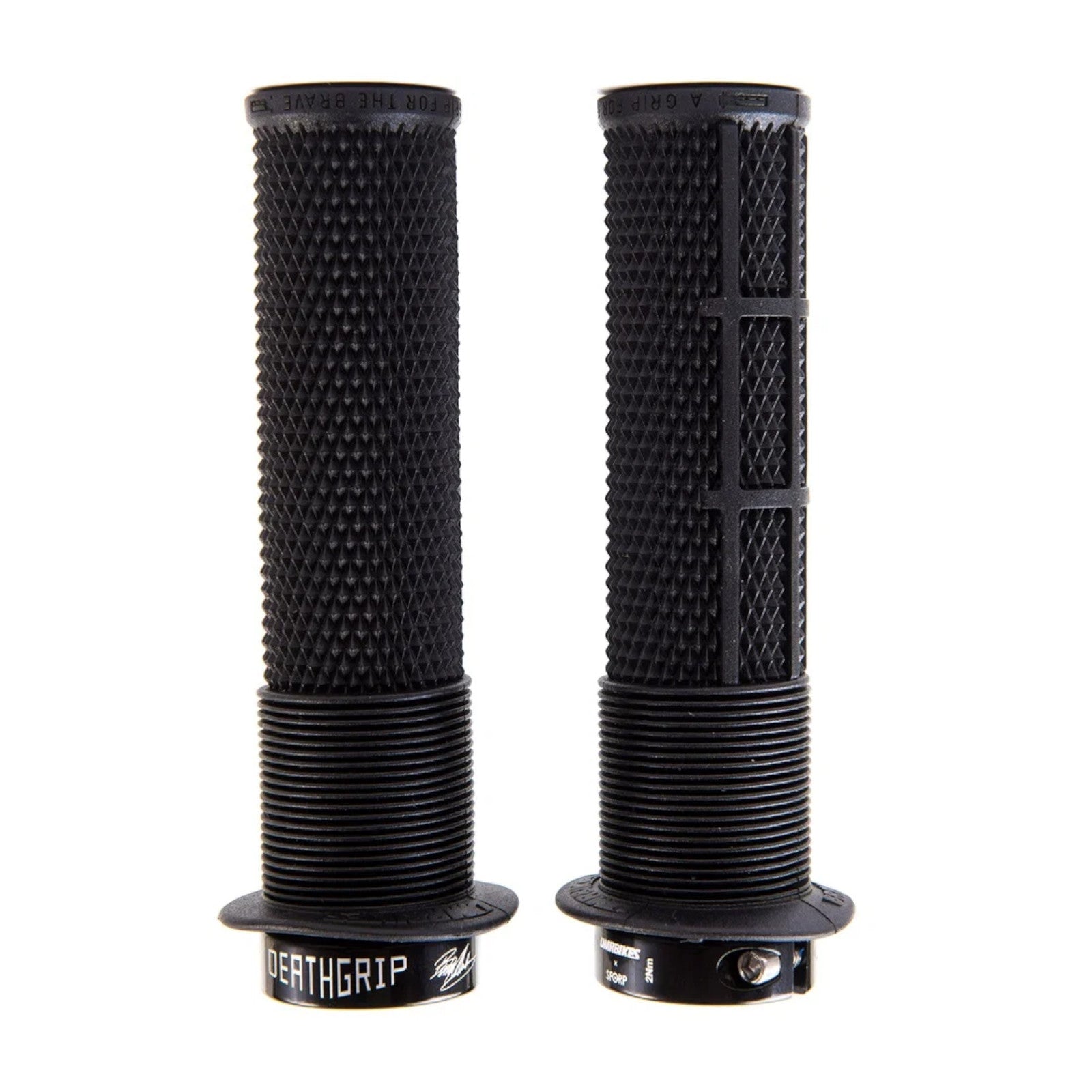 DMR Brendog Death Grip Flange Thick Soft Black Bike Handlebar Grips