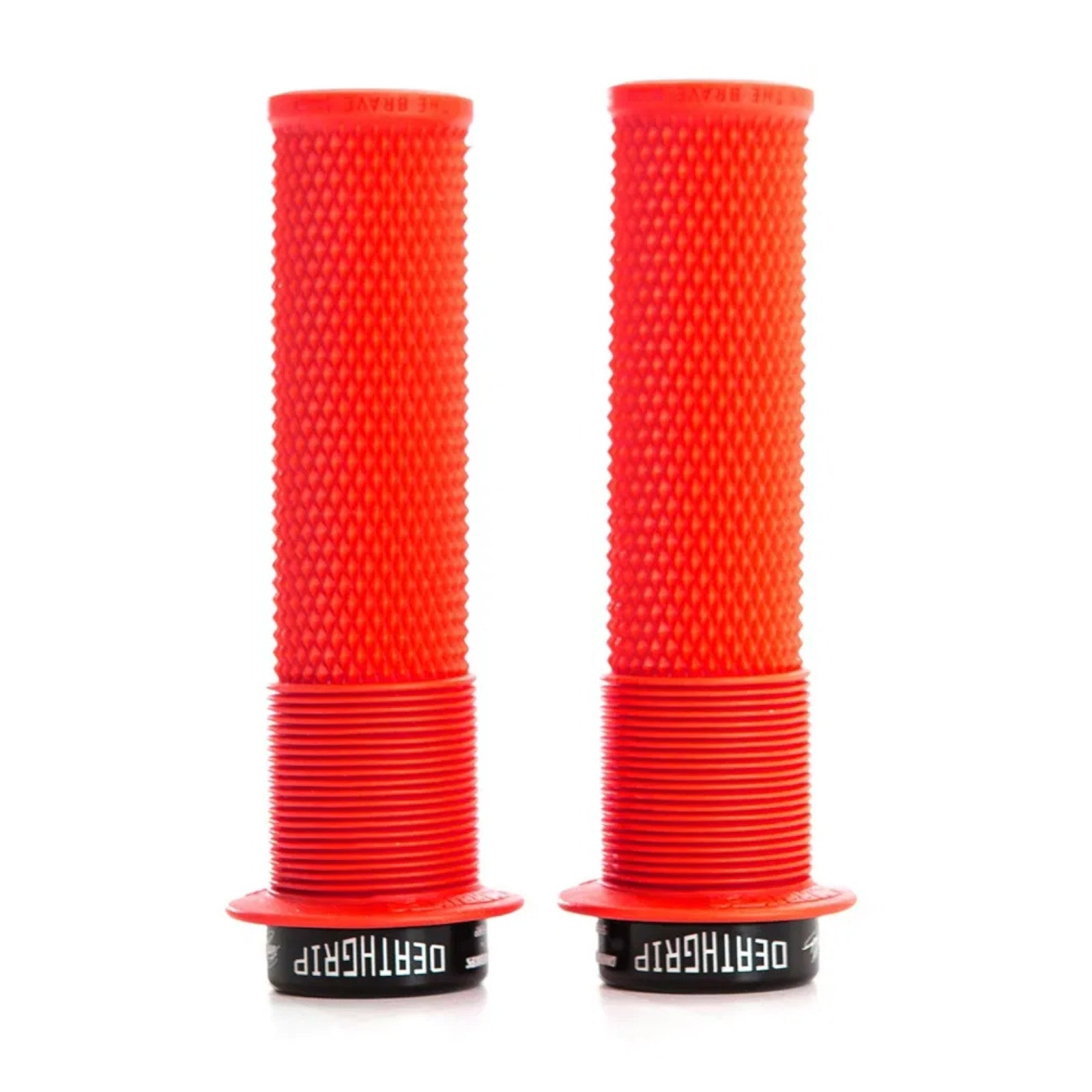 DMR Brendog Deathgrip Thin Red Flanged Soft Bike Handlebar Grips
