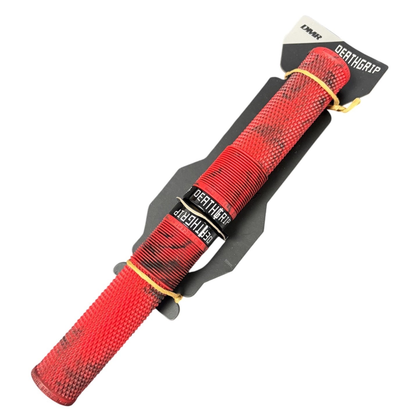 DMR Brendog Death Grip Thick Soft Marble Red Bike Handlebar Grips Alternate 1