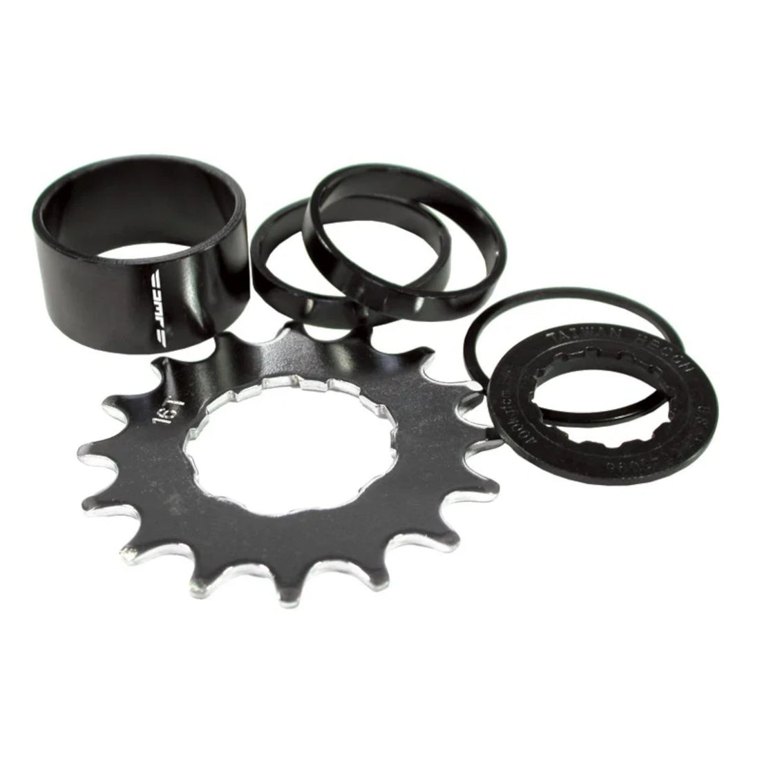 DMR Single Speed Spacer Kit with 16t Cog Bike Single Speed Cassette Cog ...