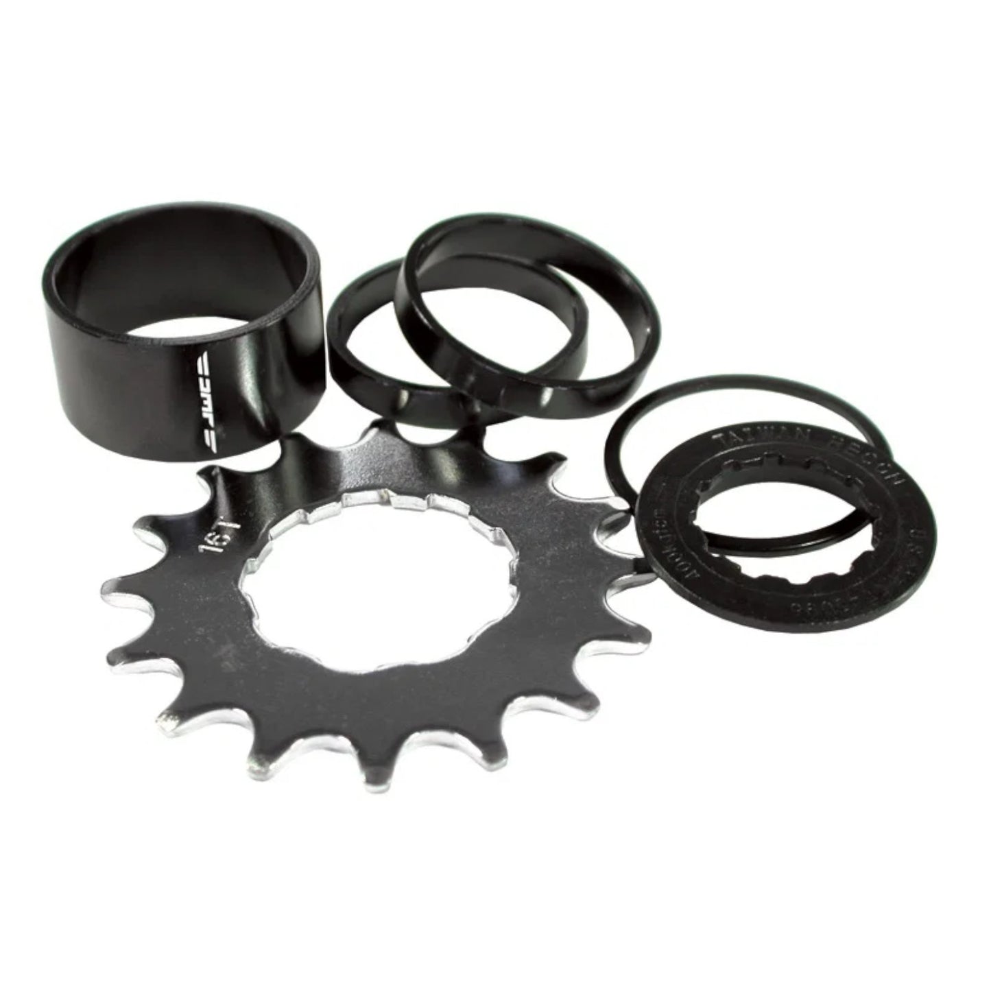 DMR Single Speed Spacer Kit with 16t Cog Bike Single Speed Cassette Cog