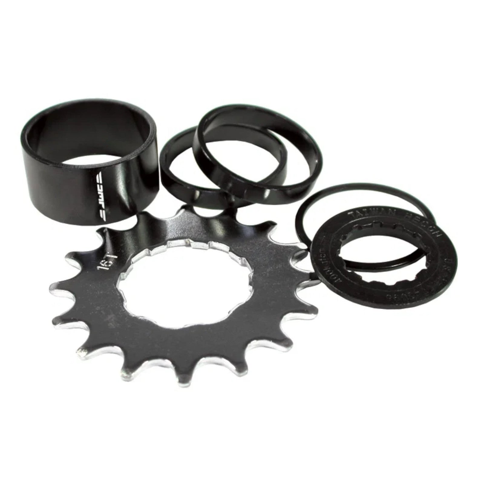 DMR Single Speed Spacer Kit with 16t Cog Bike Single Speed Cassette Cog