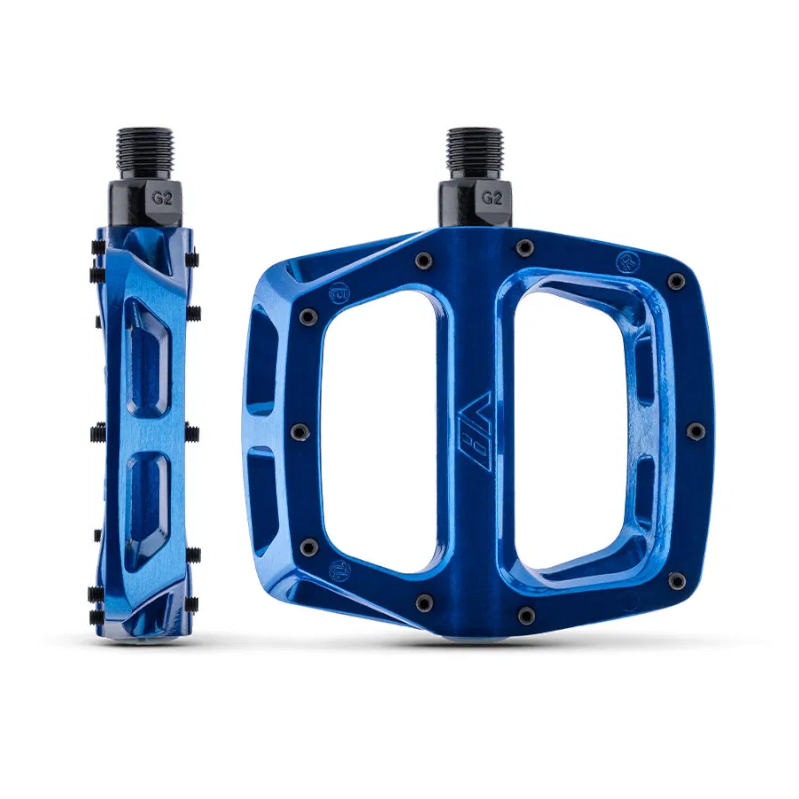 DMR V8 Electric Blue 9/16 Inch Platform Bike Pedals
