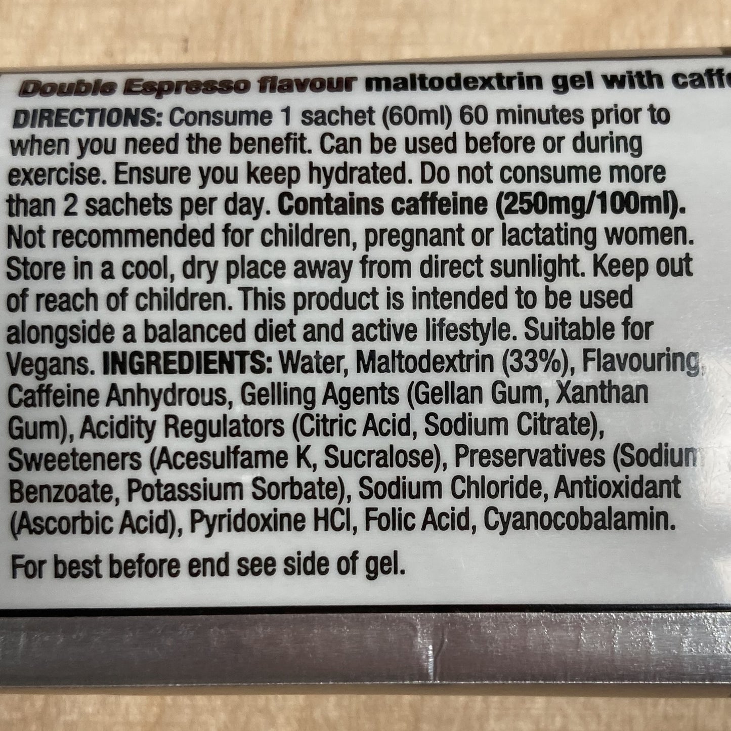 Energy Gel SIS Go Plus Caffeine 60ml - Double Espresso