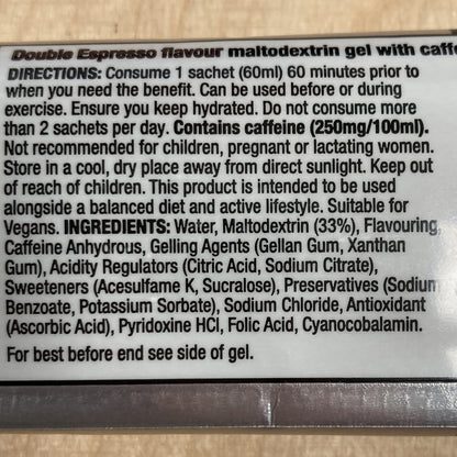 Energy Gel SIS Go Plus Caffeine 60ml - Double Espresso