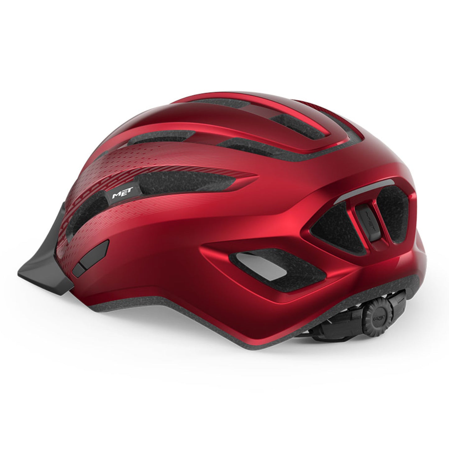 MET Downtown Red 52-58cm Cycling Helmet Alternate 2