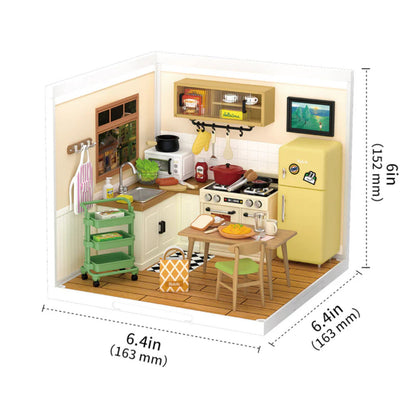 Rolife Happy Meals Kitchen Super Creator DIY Miniature House DW008 3D Puzzle Alternate 4