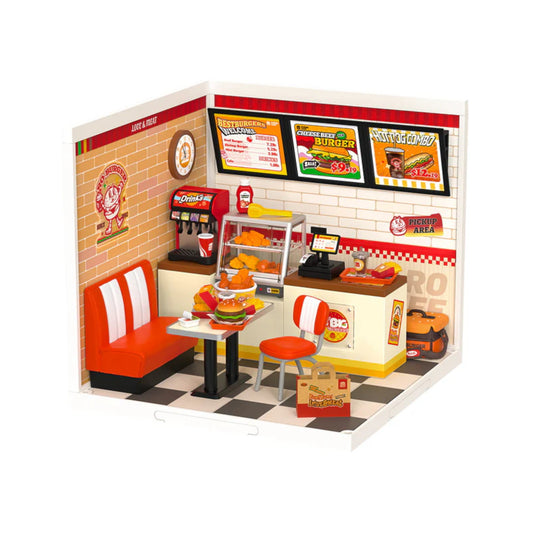 Rolife Yum Yum Burgers Super Creator DIY Miniature House DW010 3D Puzzle