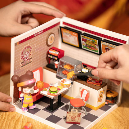 Rolife Yum Yum Burgers Super Creator DIY Miniature House DW010 3D Puzzle Alternate 3
