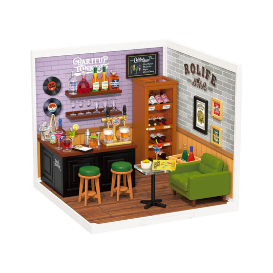 Rolife Leisurely Cheers Bar Super Creator DIY Miniature House DW012 3D Puzzle