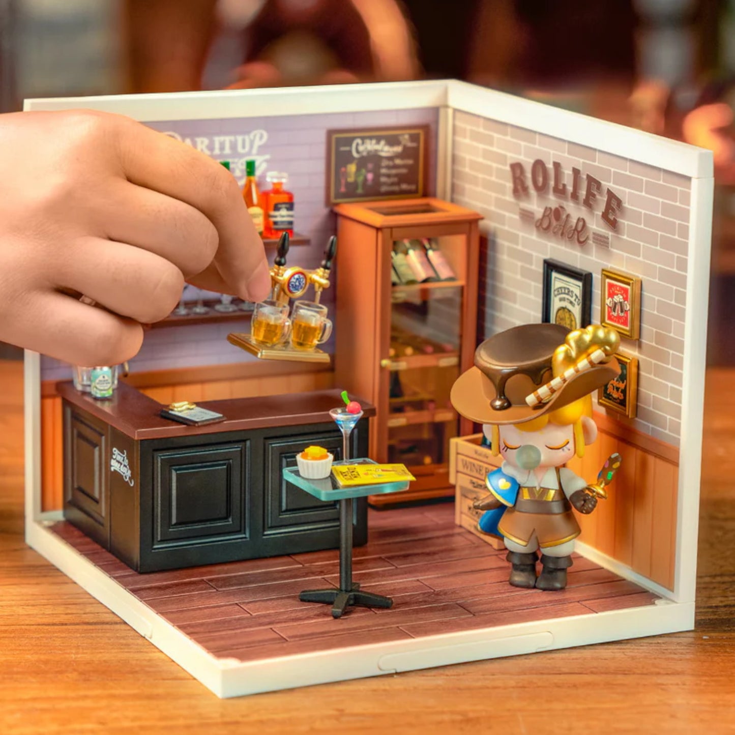 Rolife Leisurely Cheers Bar Super Creator DIY Miniature House DW012 3D Puzzle Alternate 2