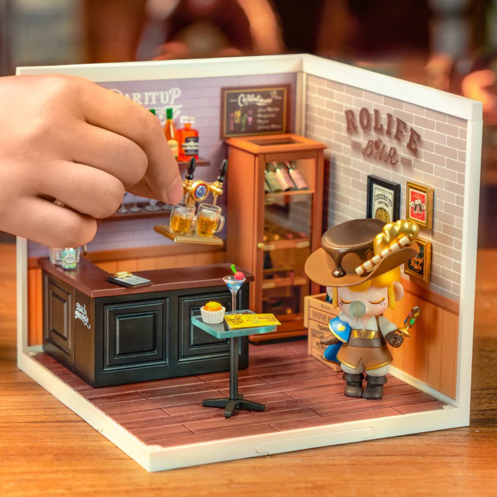 Rolife Leisurely Cheers Bar Super Creator DIY Miniature House DW012 3D Puzzle Alternate 2