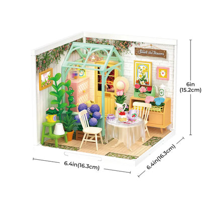 Rolife Blooming Tea Garden Super Creator DIY Miniature House DW013B 3D Puzzle Alternate 4