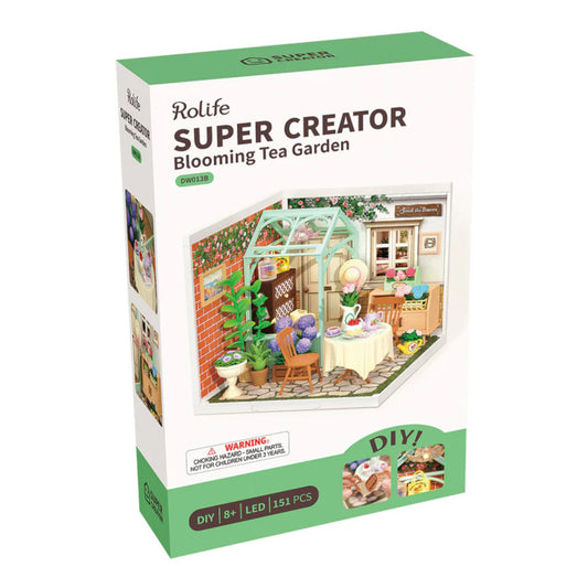 Rolife Blooming Tea Garden Super Creator DIY Miniature House DW013B 3D Puzzle Alternate 1
