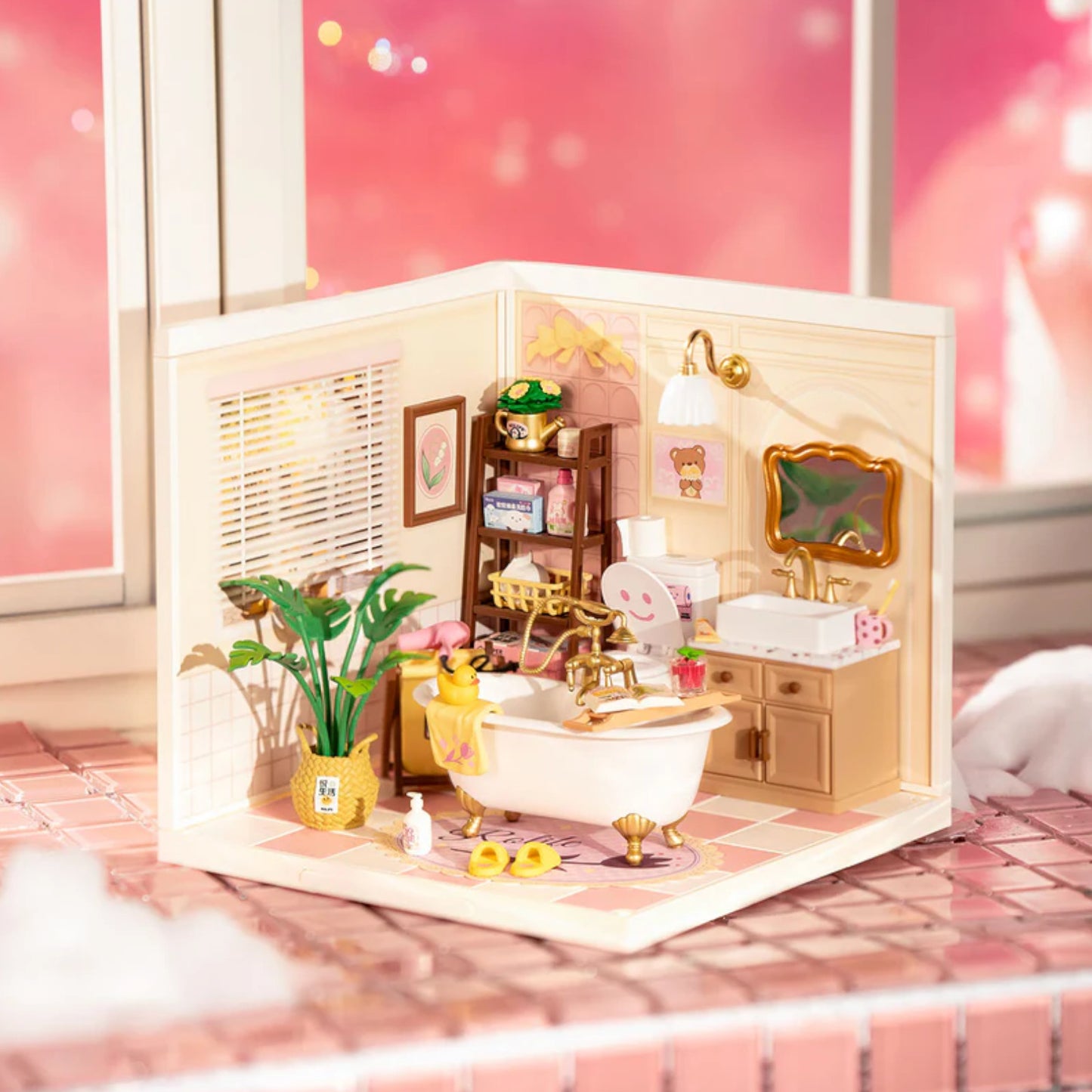Rolife Pop Bubble Bathroom Super Creator DIY Miniature House DW014B 3D Puzzle Alternate 2