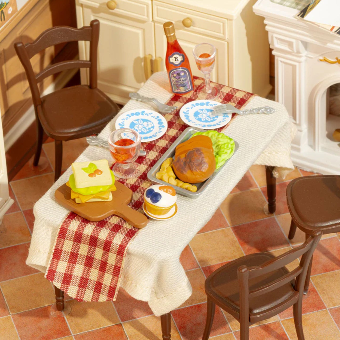 Rolife Warm Dining Room Super Creator DIY Miniature House DW015B 3D Puzzle Alternate 2