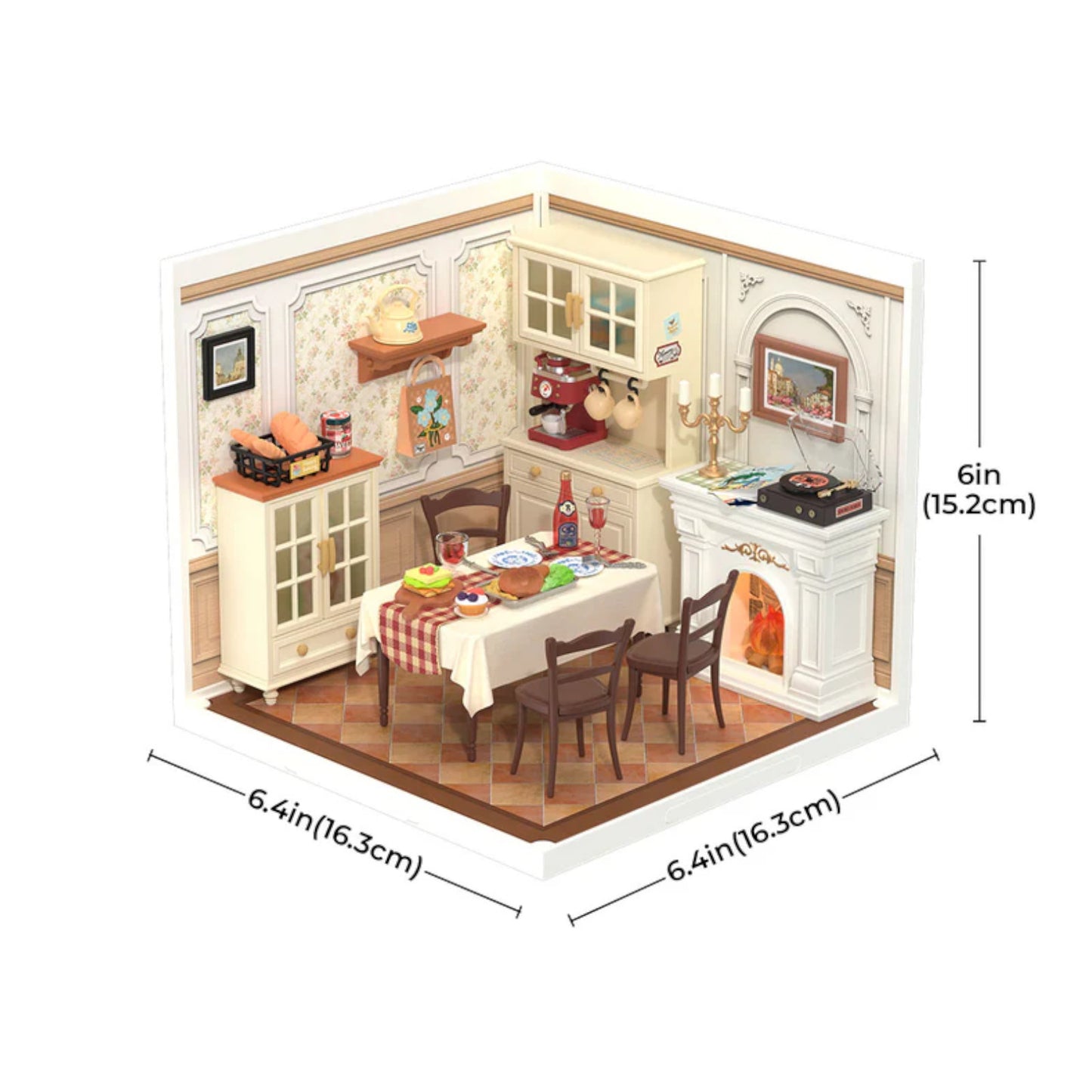 Rolife Warm Dining Room Super Creator DIY Miniature House DW015B 3D Puzzle Alternate 3