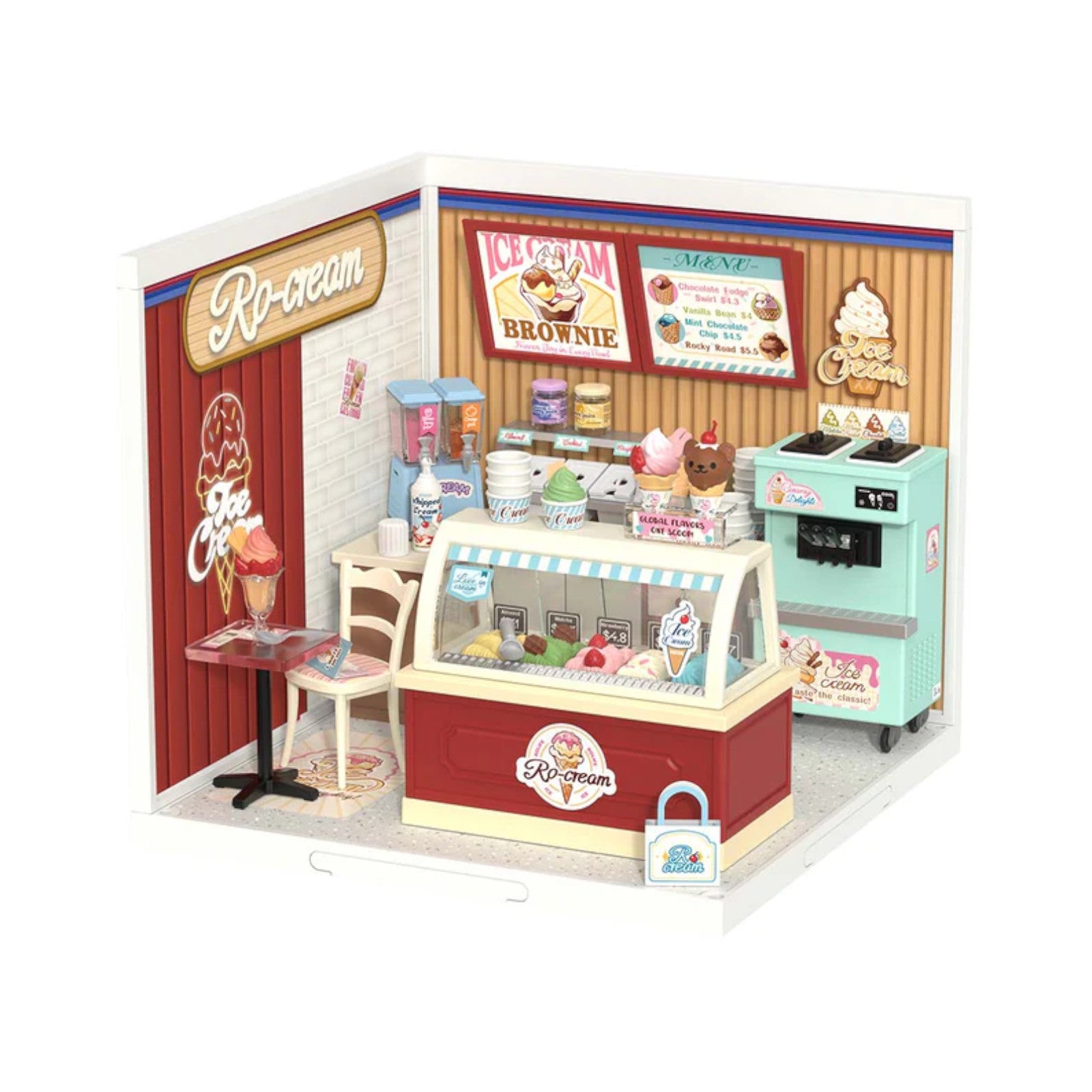 Rolife Flavorful Ice Cream Super Creator DIY Miniature House DW018B 3D Puzzle