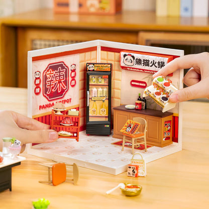 Rolife Panda Hot Pot DIY Miniature House 3D Puzzle DW020 Alternate 4