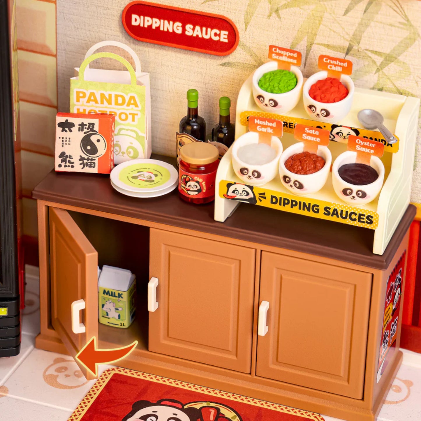 Rolife Panda Hot Pot DIY Miniature House 3D Puzzle DW020 Alternate 5