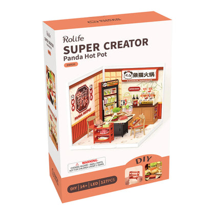 Rolife Panda Hot Pot DIY Miniature House 3D Puzzle DW020 Alternate 1