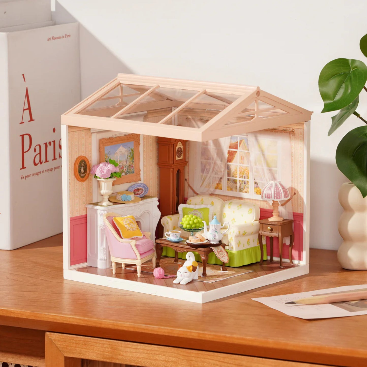 Rolife Holiday Tea Time DIY Miniature House 3D Puzzle DW023 Alternate 2