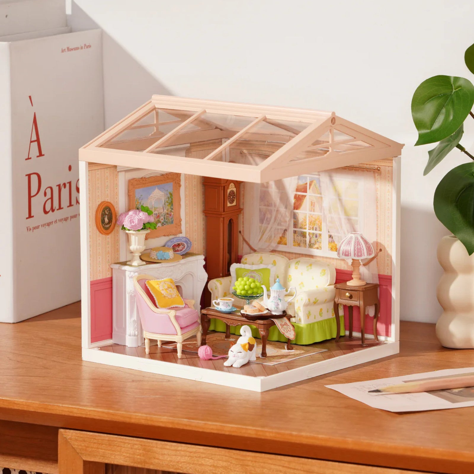 Rolife Holiday Tea Time DIY Miniature House 3D Puzzle DW023 Alternate 2