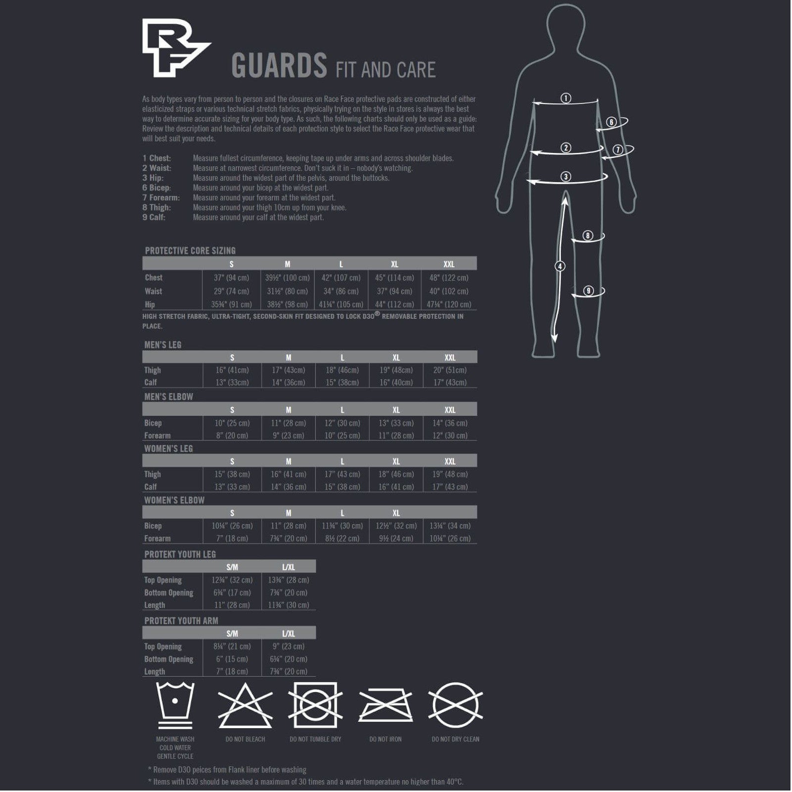 Race Face Flank Liner D30 Protection M Black Protective Cycling Shorts Alternate 2