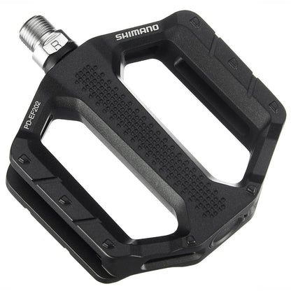 Shimano Shimano MTB Flat Pedals PD-EF202 Black Pair 9/16 Inch Platform Bike Pedals Alternate 1