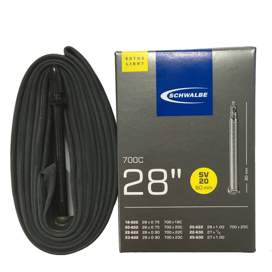 Schwalbe 700x18-25c 80mm 700c Presta Valve Bike Inner Tube Single