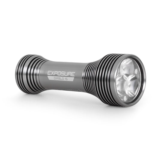 Exposure Diablo Mk15 with Helmet & Handlebar Mounts Front Bike Light TAP Technology